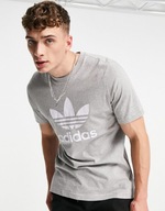 ADIDAS MĘSKI T-SHIRT SZARY Z LOGO NADRUK M 1VAB