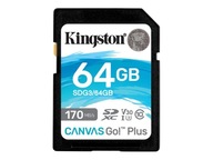 Kingston 64GB Sdxc Canvas Go Plus 170R