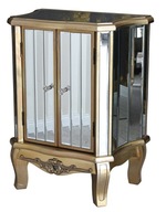 Zrkadlový nočný stolík Luxusný nočný stolík