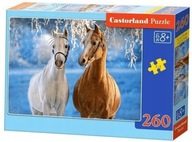 Puzzle 260. Zimowe konie. Castorland. B-27378-1.