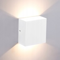 LAMPA LED ZEWNĘTRZNA NA ELEWACJE DOMU DWUKIERUNKOWA KINKIET BIAŁA