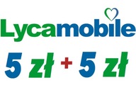 LycaMobile 5 zl - Doładowanie Lyca Kod Tekstowy