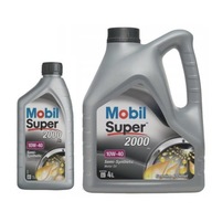 Motorový olej Mobil Super 2000 X1 4 l 10W-40 + Motorový olej Mobil Super 2000 X1 1 l 10W-40