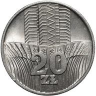 20 złotych 1973 WIEŻOWIEC I KŁOSY St I/-I Menniczy