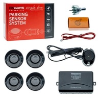 Ultrahangos tolatóradar EinParts Automotive fekete, 4 szenzoros