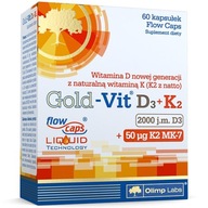 Olimp Gold-Vit D3 + K2 2000 vitamíny 60 kapsúl