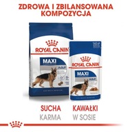 Sucha karma + mokra Royal Canin Maxi 10kg +10x140g