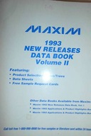 Maxim 1993 new releasses data book volume 2 -