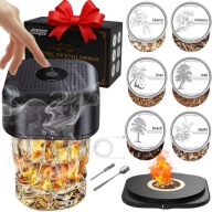 ELEKTROMOS FÜSTÖLŐ SZETT WHISKY SMOKER ITALKÉSZÍTŐ SZERSZÁMOKKAL 6DB-OS