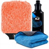 Rukavica na umývanie auta K2 M440 oranžová + 2 iné produkty