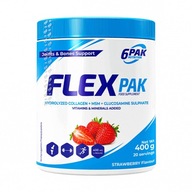 6PAK Flex Pak 400g jahodový MSM Glukozamín Zdravé Silné Kosti a Kĺby