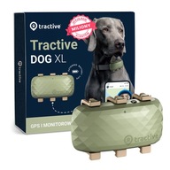 Tractive DOG XL obroża GPS dla psa z ubezpieczeniem zdrowia kolor zielony