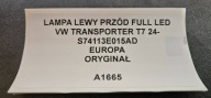 light left front FULL LED VW TRANSPORTER T7 24- original S74113E015AD
