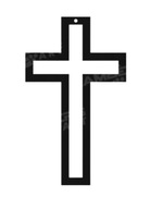Kríž na stenu G 15 cm kovová devocionália