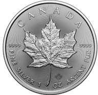 1 oz, Kanadyjski Liść Klonowy, Srebrna moneta, 2024