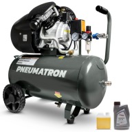 KOMPRESOR SPRĘŻARKA OLEJOWA 50L DWUTŁOKOWA POMPKA PNEUMATRON