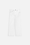 Dziewczęce Spodnie Jeans 128 Białe Spodnie Dla Dziewczynki Coccodrillo WC4