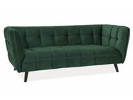 Sofa CASTELLO 3 VELVET zielony bluvel 78/wenge