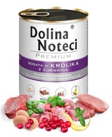 DOLINA NOTECI PREMIUM mokra karma dla psa bogata w królika z żurawiną 800g