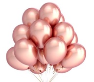Metalické balóny ROSE GOLD narodeninová svadba 10 ks