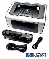 HP LaserJet P1006, (30-50K), pełen toner 100%, kable