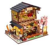 SUSHI HOUSE Skladací drevený model Puzzle 3D