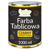 Farba tablicowa czarna do pisania kredą do mebli ścian drewna 1000ml