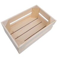 Koszyk Prezentowy Skrzynka Drewniana na Prezent Pudełko Prezentowe Box