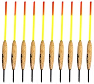 POLSKIE SPŁAWIKI PRZELOTOWE Z BALSY - 3,5gr. KOMPLET - 10 SZTUK.