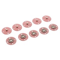 5 zestawów metalowych zatrzasków zatrzaskowych do płaszcza 25 mm w kolorze różowym