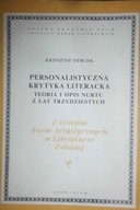 Personalistyczna krytyka literacka - Dybciak
