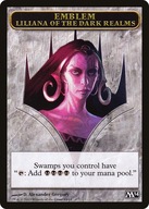 MTG Liliana of the Dark Realms Emblem (M14) - stav EX UNIKAT!!!