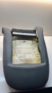 backrest side seat driver´s SAAB 93 9-3 II pol leather grey jasny welur