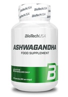 BioTech USA Ashwagandha 60 kapsúl Nálada Testosterón Stlmenie Stres