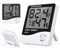 ELEKTRONIKUS HŐMÉRŐ TÖBBFUNKCIÓS ÓRA ÉBRESZTŐÓRA NAPTÁR HIGROMÉTER
