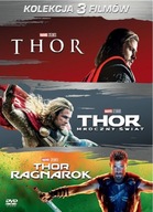 3x Dvd: MARVEL: Thor / Mroczny Świat / Ragnarok