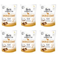 Brit FUNCTIONAL SNACK SKIN COAT Krill 6x150g