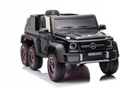 Mercedes Benz G63 Licencja 6x45W 12V Ekoskóra Piankowe Koła Czarny