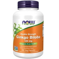 Ginkgo Biloba Double Strength 200 kapsúl NOW Foods