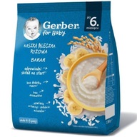 Gerber Ryžová mliečna kaša Banán po 6. mesiaci 160 g