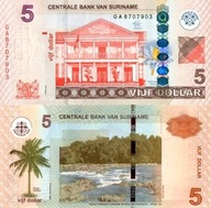 # SURINAM - 5 DOLARÓW - 2012 - P-162 - UNC