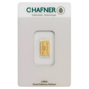 Slitek C. Hafner 1 gram Zlatá LBMA
