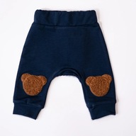 Kidealo: spodnie dresowe miś Teddy Bear granatowe 62