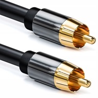 Koaxiálny kábel Novaza Tech Kabel COAXIAL 2x RCA Audio 1,8m Novaza Tech Black 1,8m
