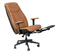 Fotel biurowy z masażem PW 240 brązowy Pro-Wellness rozkładany