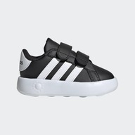 Adidas detská športová obuv na suchý zips čierna Grand Court ID5272 r. 24