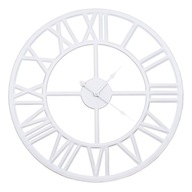 Zegar loft biały metalowy glamour retro desig 45cm