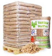 PELLET OLCZYK DRZEWNY PALETA CERTYFIKOWANY OPAŁ - UWAGA! 70 WORKÓW 1050kg