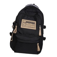 Damski plecak, plecak szkolny na zewnątrz, dla studentów, nastolatek, czarny