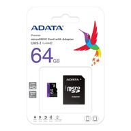 ADATA 64 GB micro SDXC Class 10 Premiere UHS1 +SD